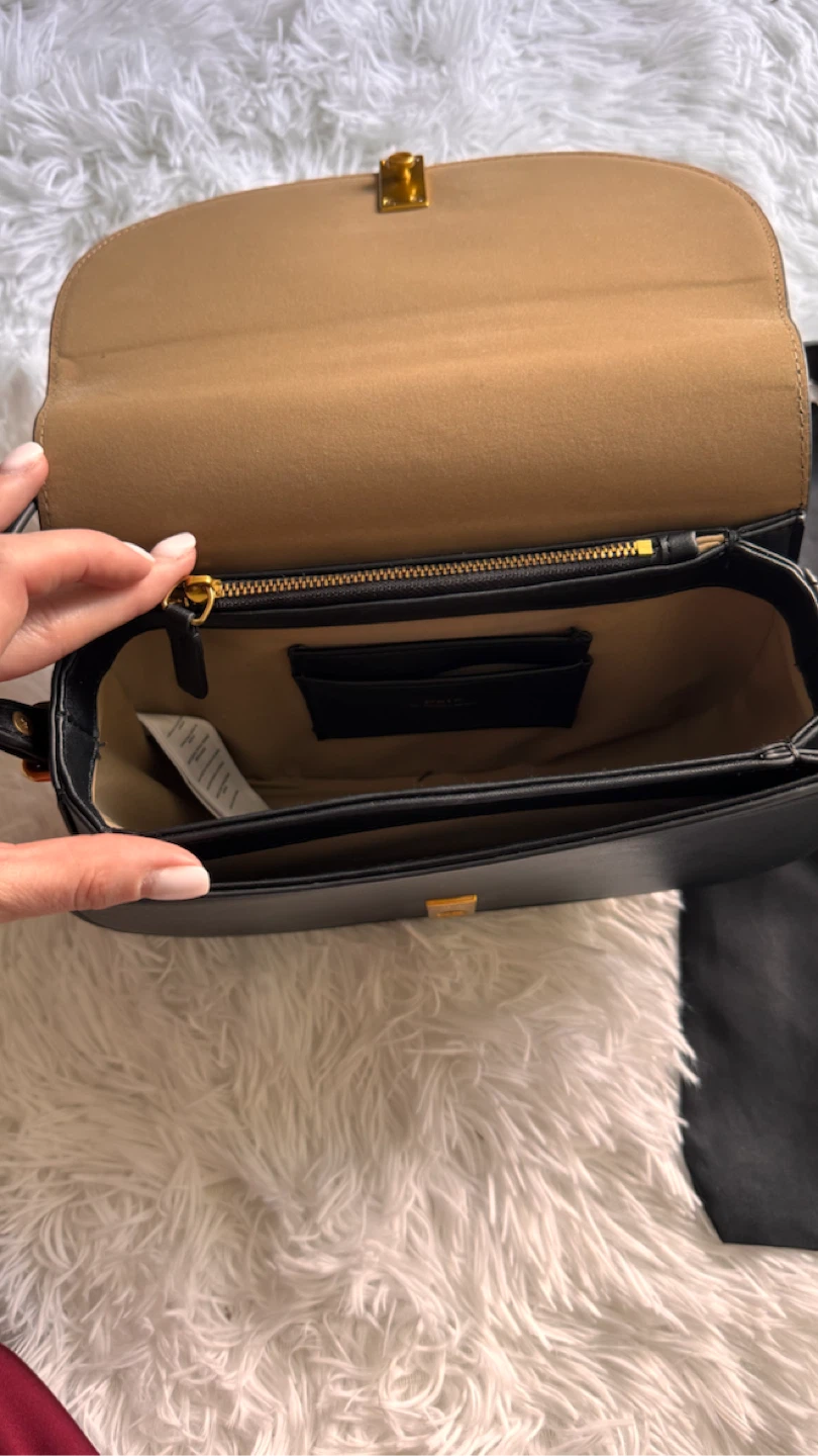 Polo Ralph Lauren Black Leather Saddle Bag (not real) - photo 4