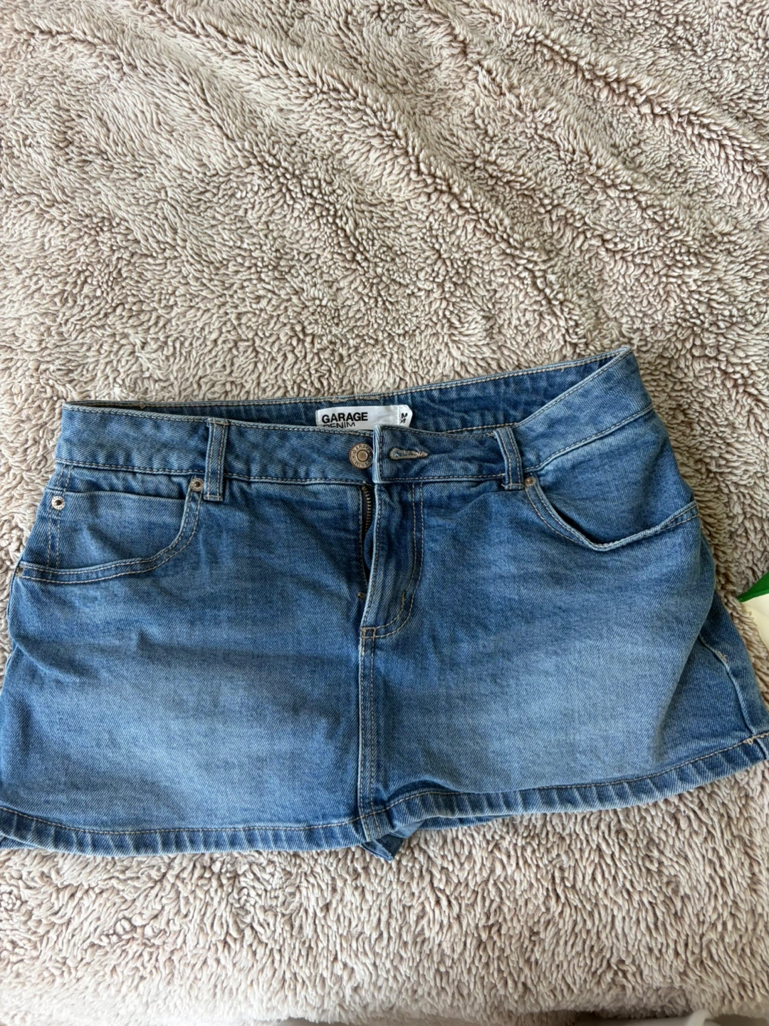 Garage Denim Mini Skirt