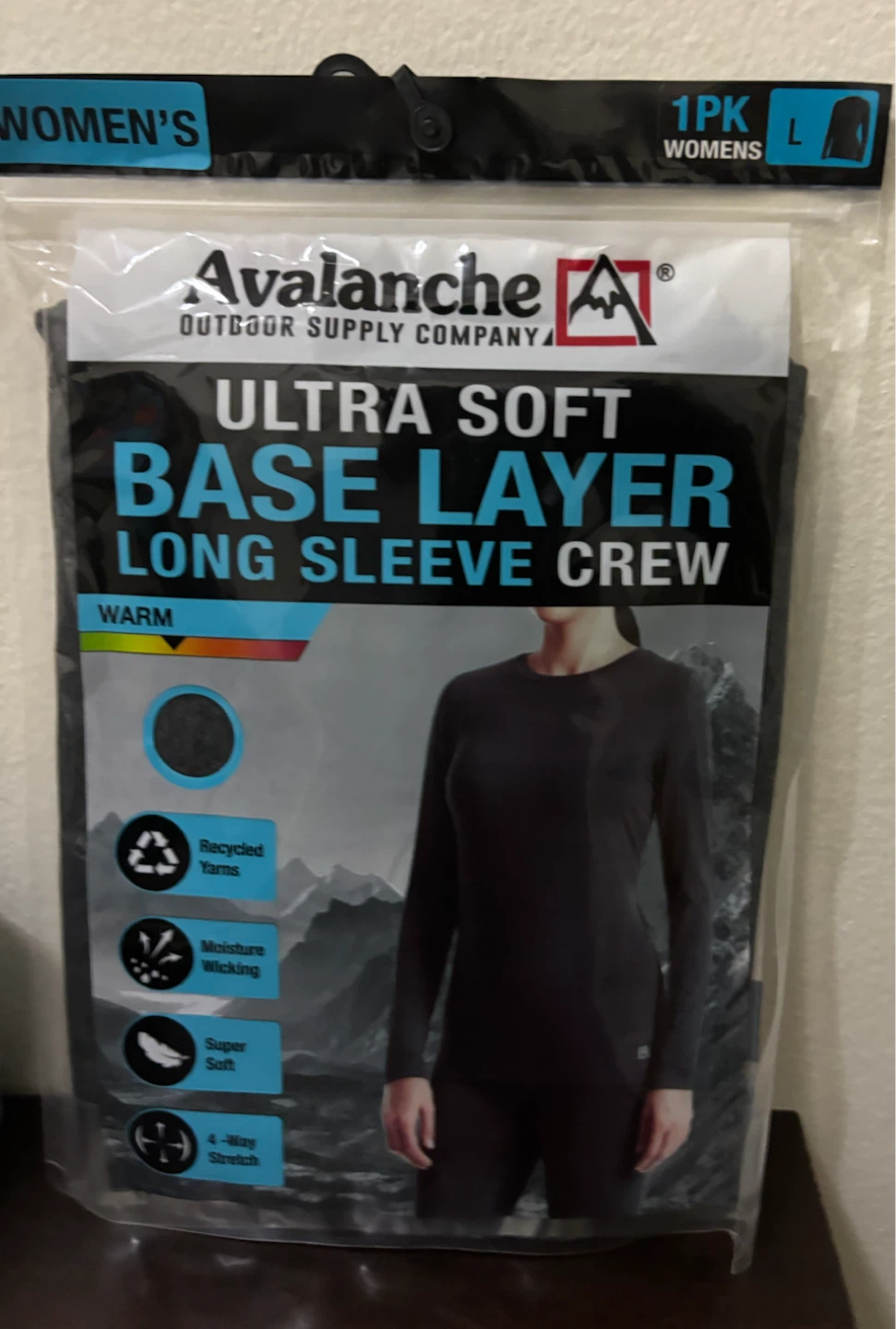 NEW-CLEARANCE-Size L-Avalanche Soft Base Layer Long Sleeve Shirt