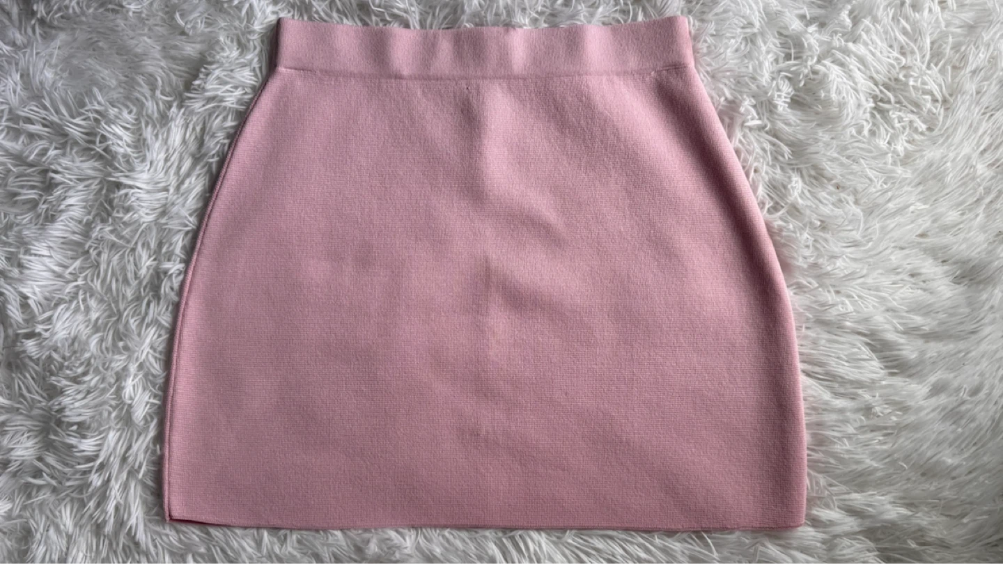 Pink Knit Mini Skirt - photo 2