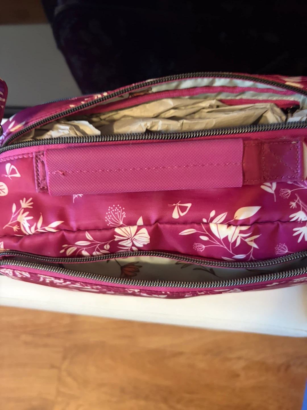 Ju-Ju-Be Pink Floral Diaper Bag - photo 2