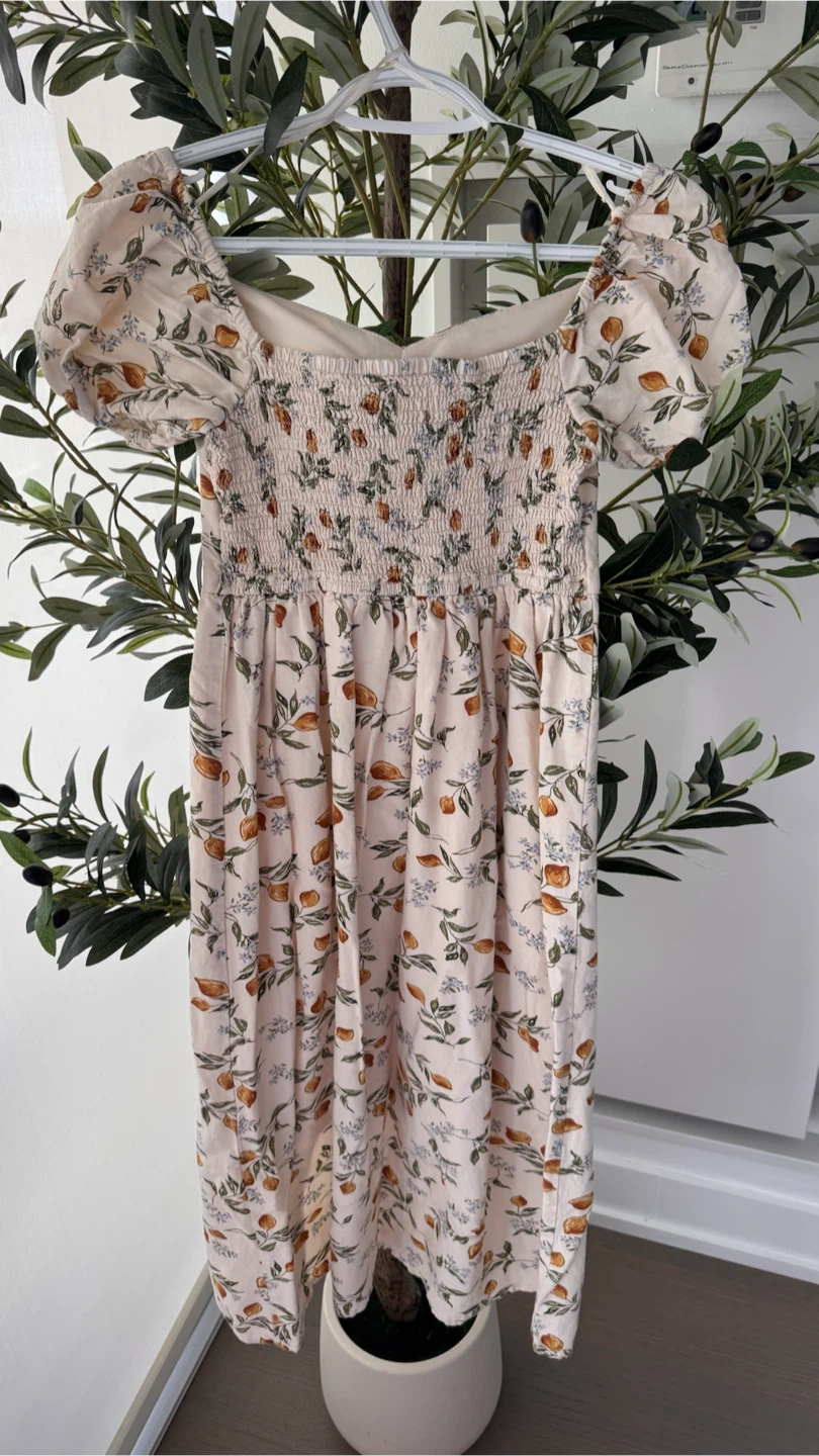 Jopaa Smocked Floral Print Midi Dress XS/TP - photo 3