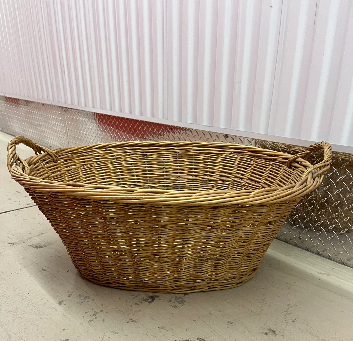 Wicker Basket with Handles