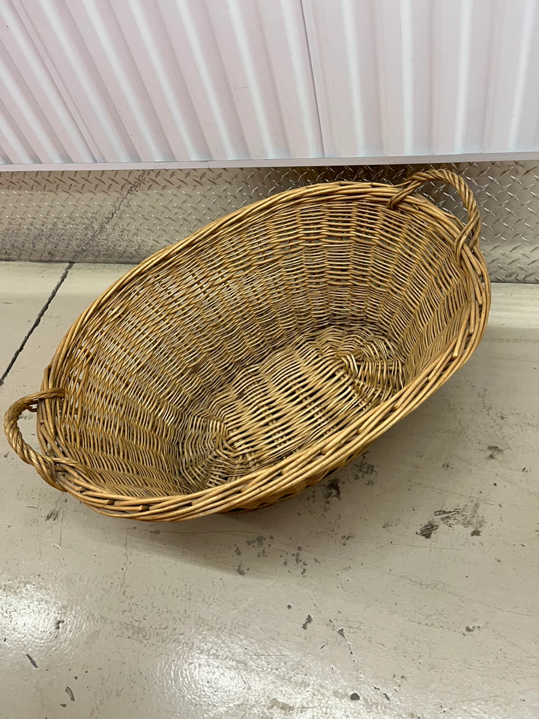 Wicker Basket with Handles - photo 2