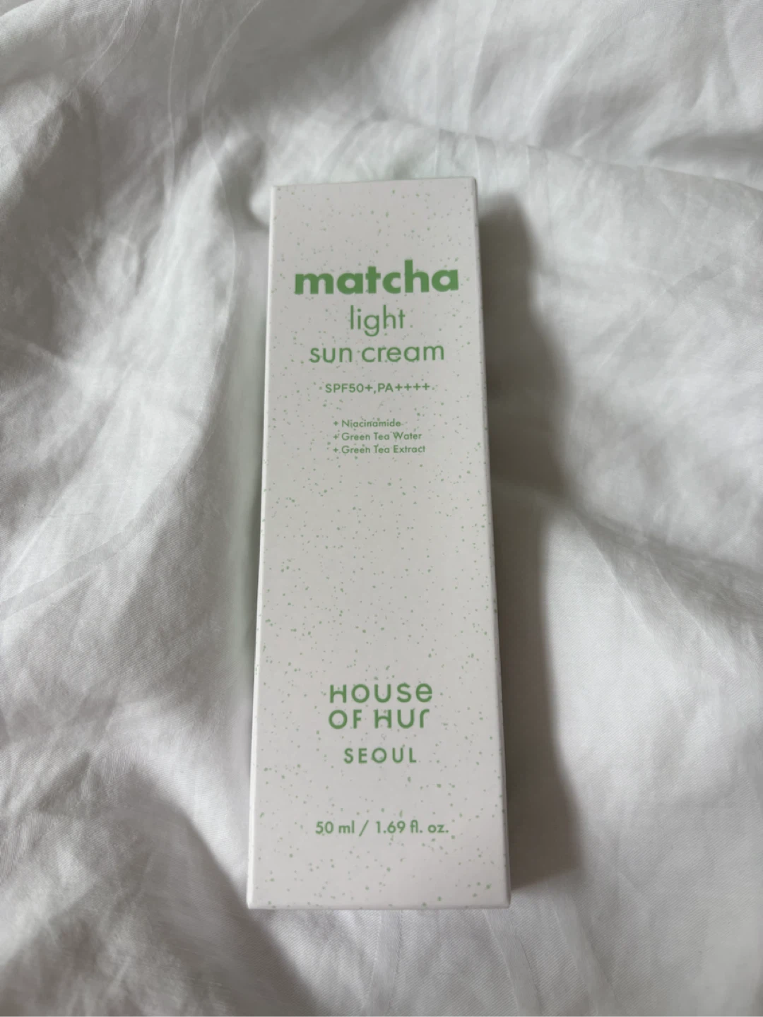 BRAND NEW House of Hu Matcha Light Sun Cream SPF50+ PA++++