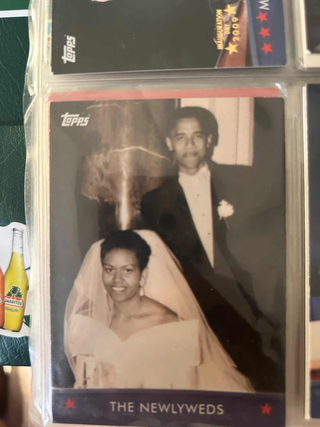 Topps Barack and Michelle Obama "The Newlyweds" Trading Card