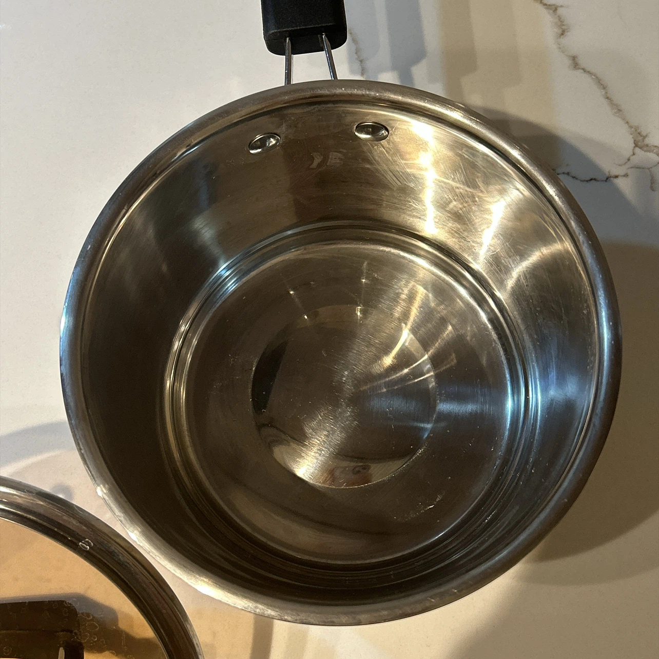 Stainless Steel ramen or soup pan with Glass Lid - photo 2