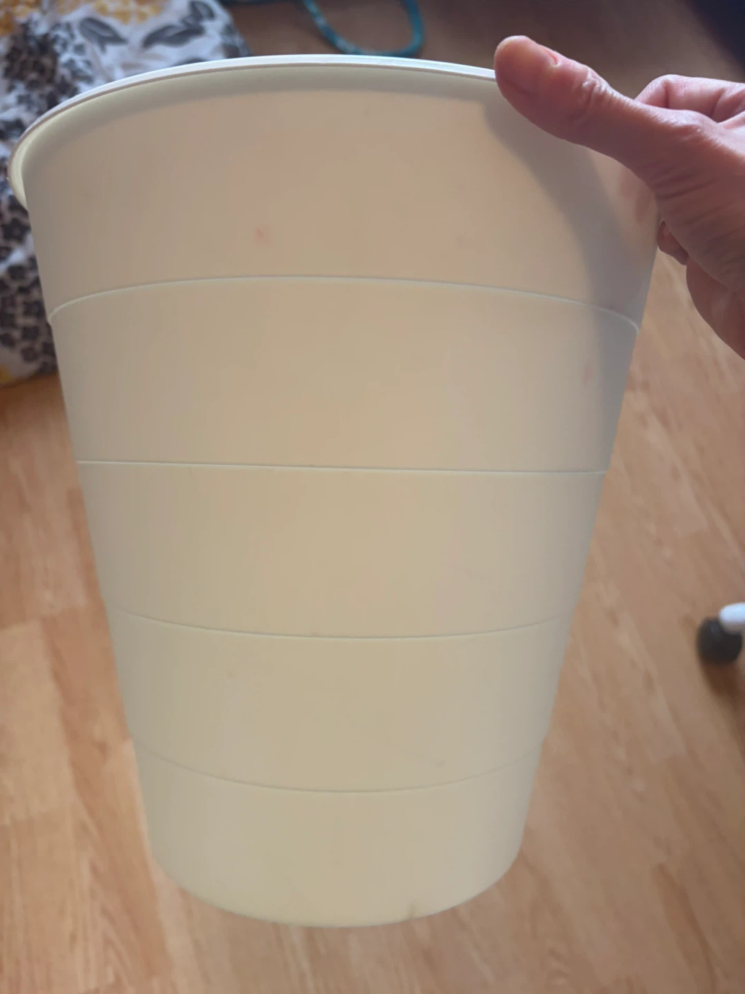 IKEA White Garbage Can/Waste Bin - photo 2