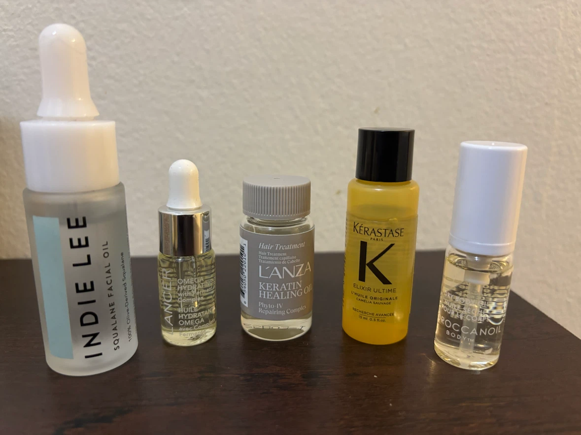 NEW-Lot of 5 High End Face & Hair Oils