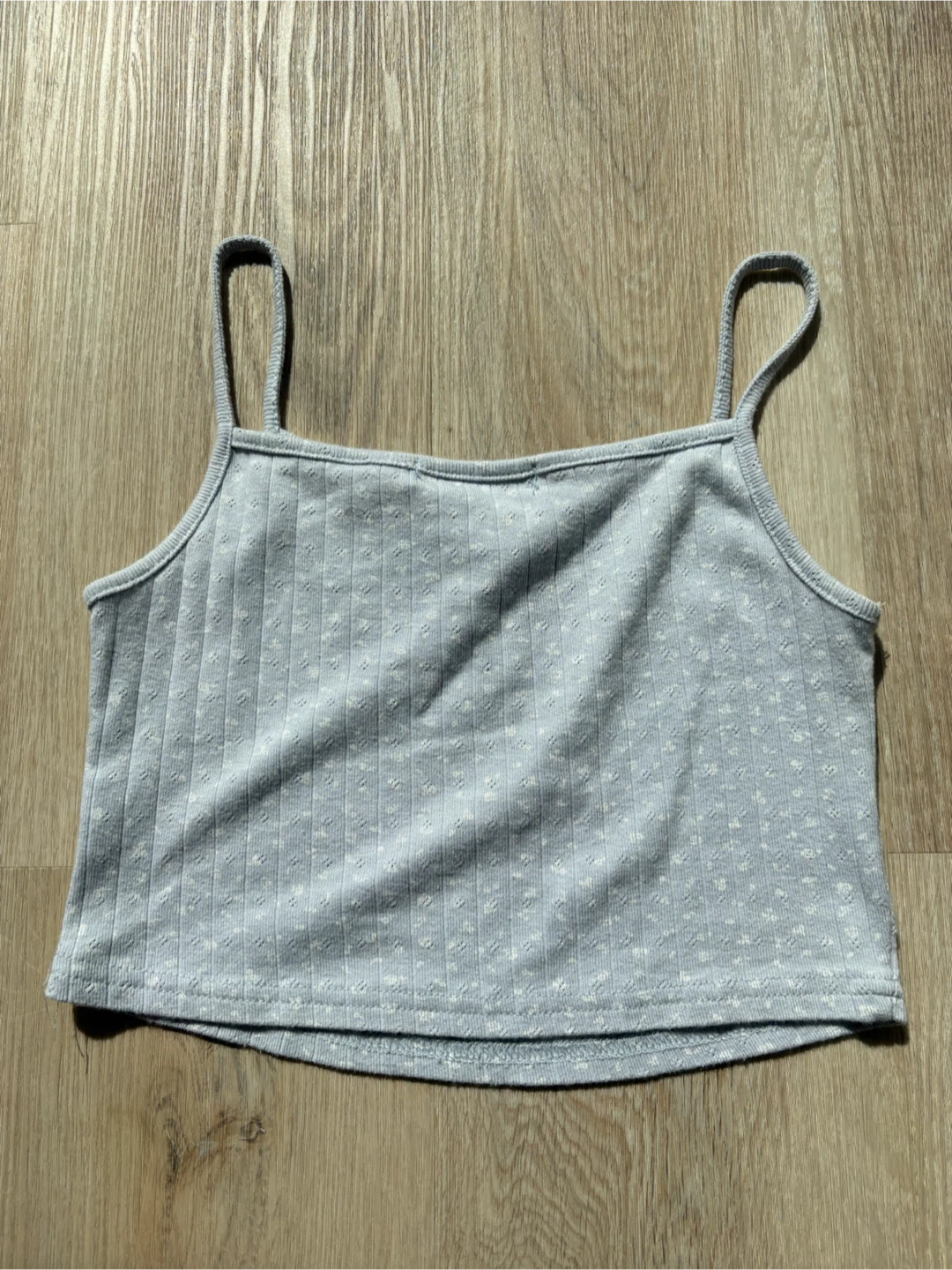 XXS - Miss Sumey blue ribbed cami crop top - photo 2
