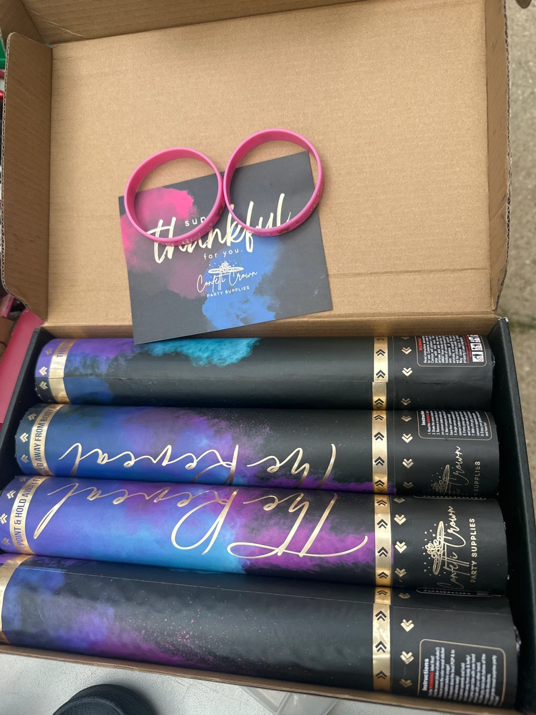 Confetti Crown "The Reveal" Party Supplies Set