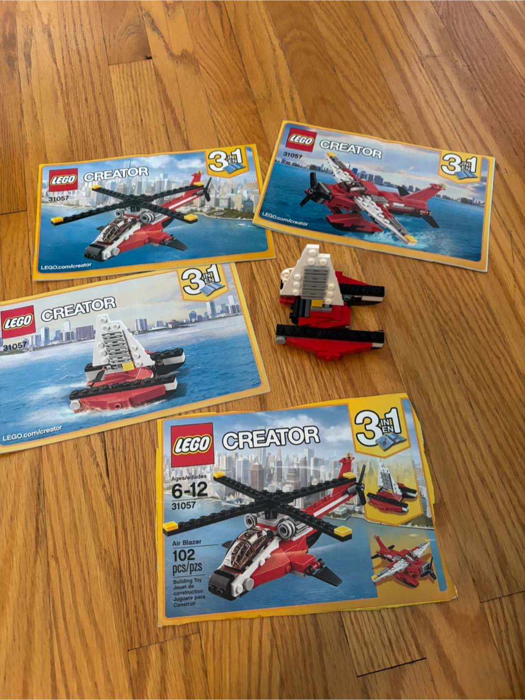 LEGO Creator 3-in-1 Air Blazer Set 31057 Instructions