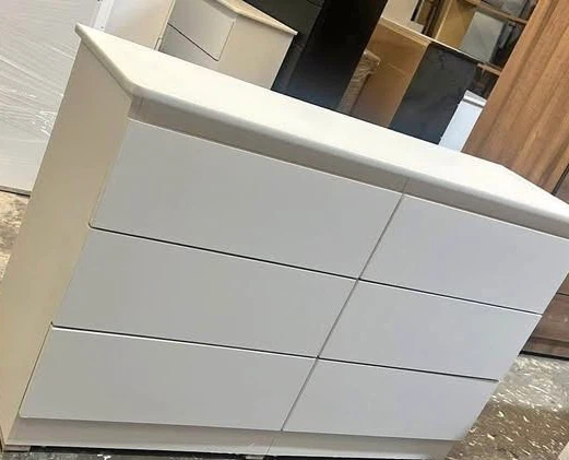 New White Six-Drawer Dresser