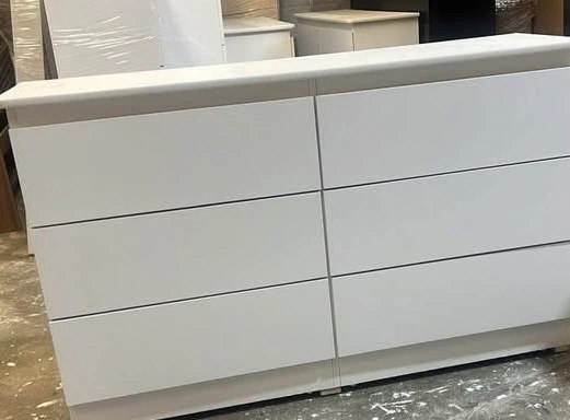 New White Six-Drawer Dresser - photo 2