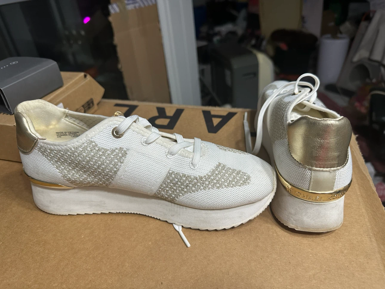 Michael Kors Women's Sneakers - White/Gold - photo 2