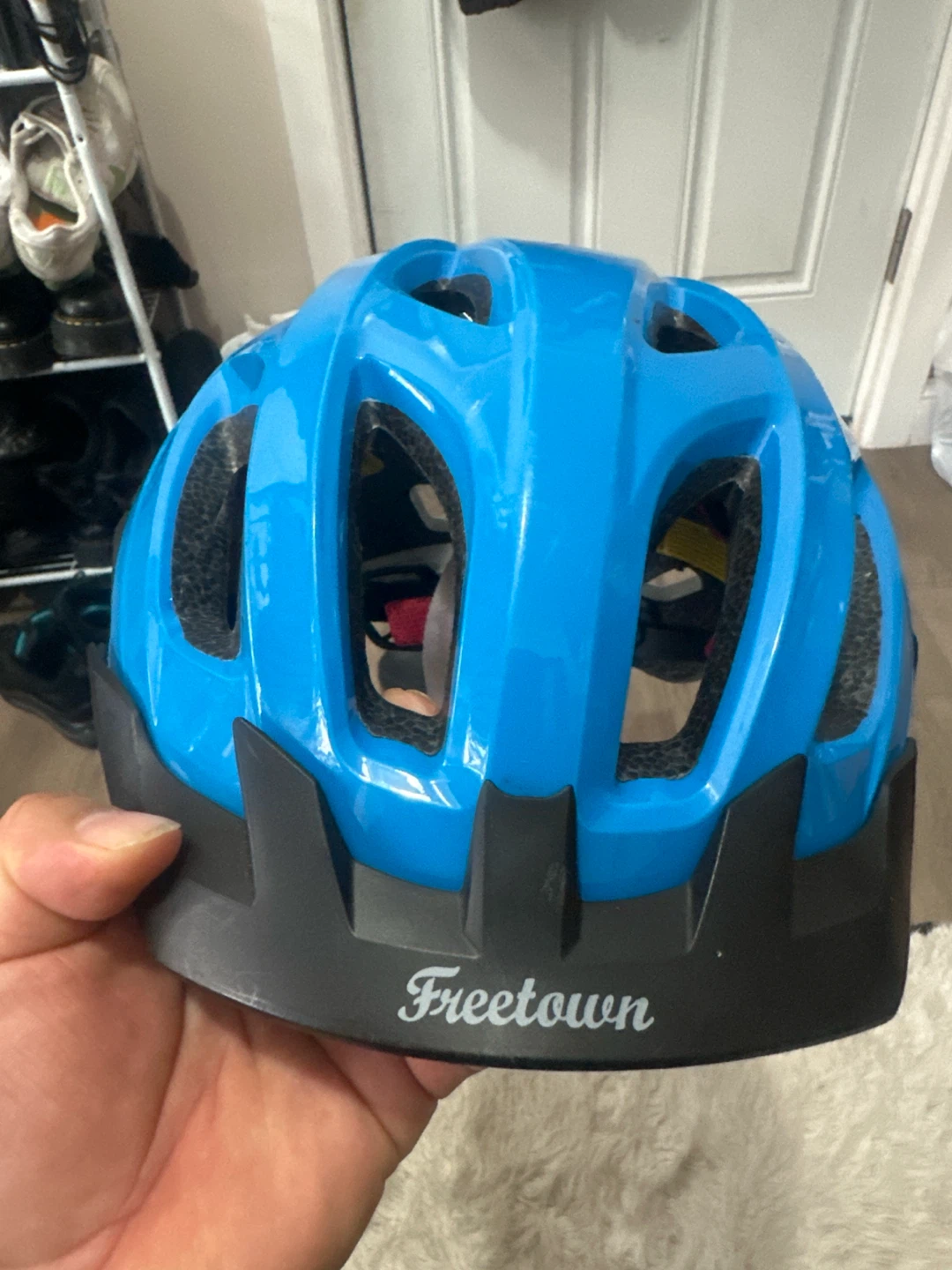 Freetown Blue Bicycle Helmet with Rear LED Light - photo 3