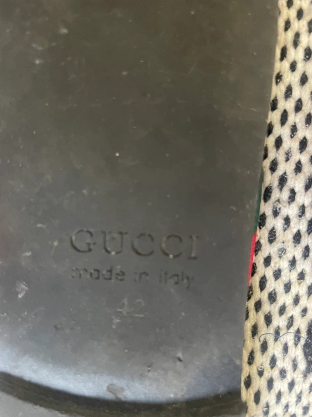 Gucci Black Thong Sandals men Size 9 - photo 4