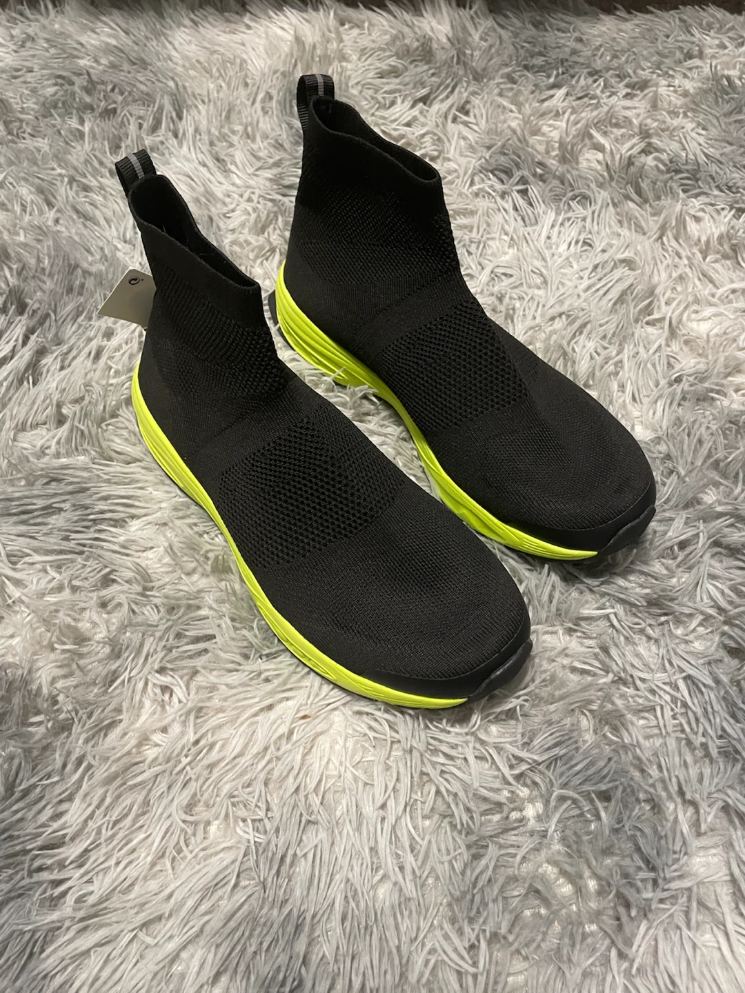 Zara Black & Neon Running Shoes