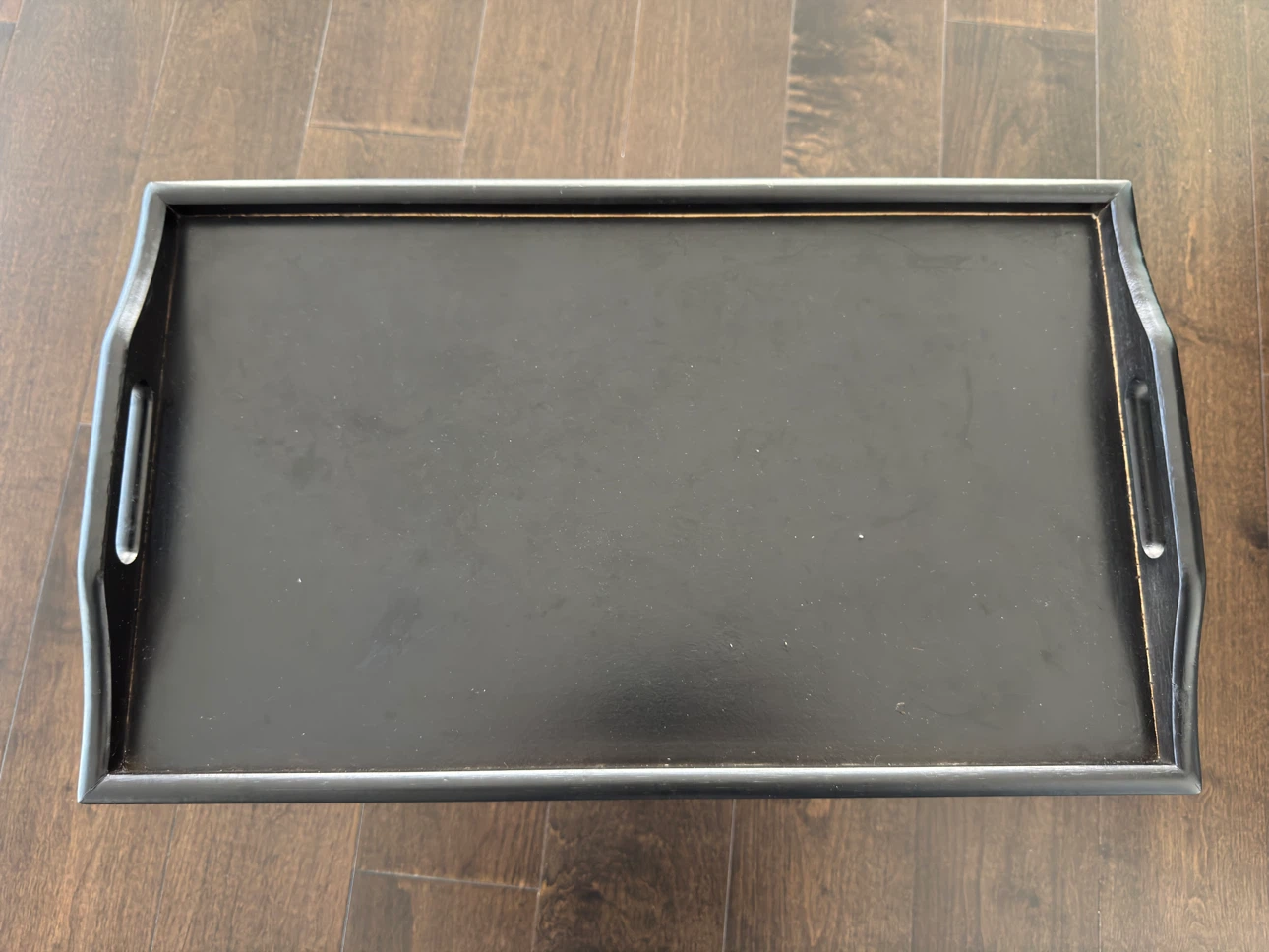 Black Bed Tray Table with Handles - photo 2