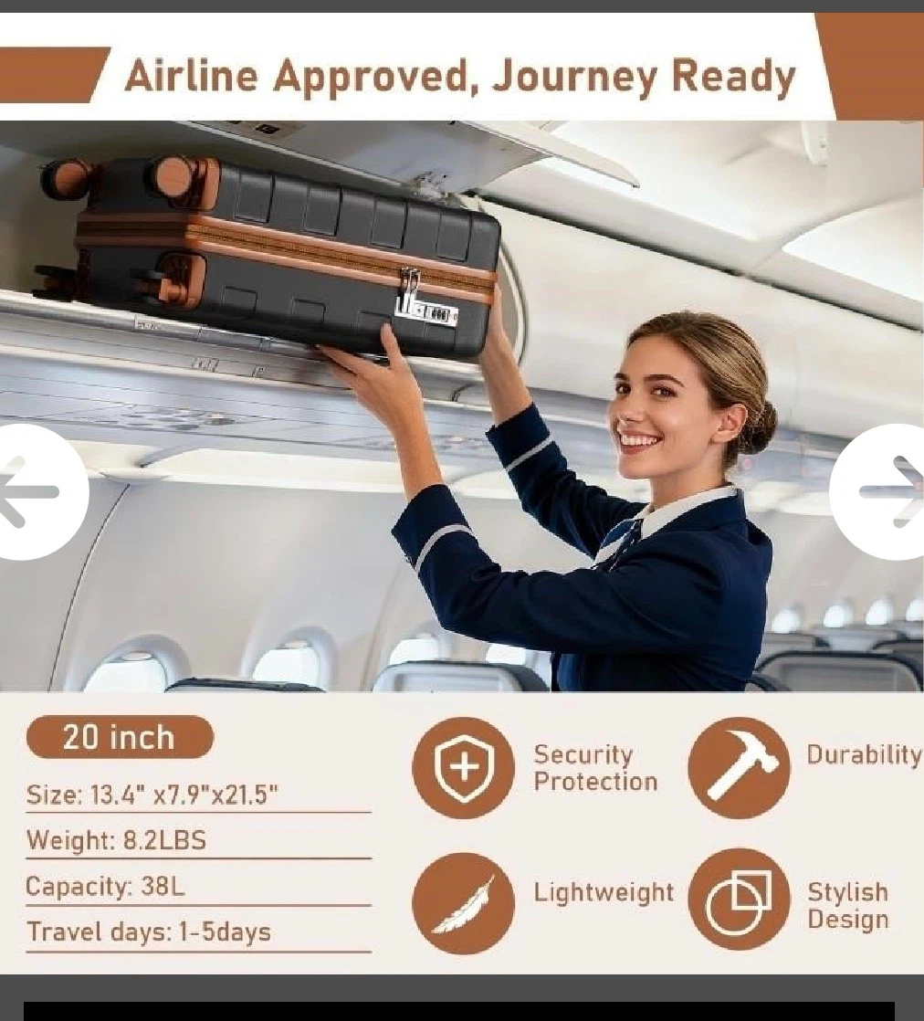It luggage 3-piece set with 20-inch spinner suitcase - photo 2