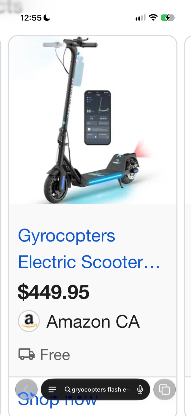GyroCopters Flash Electric Scooter