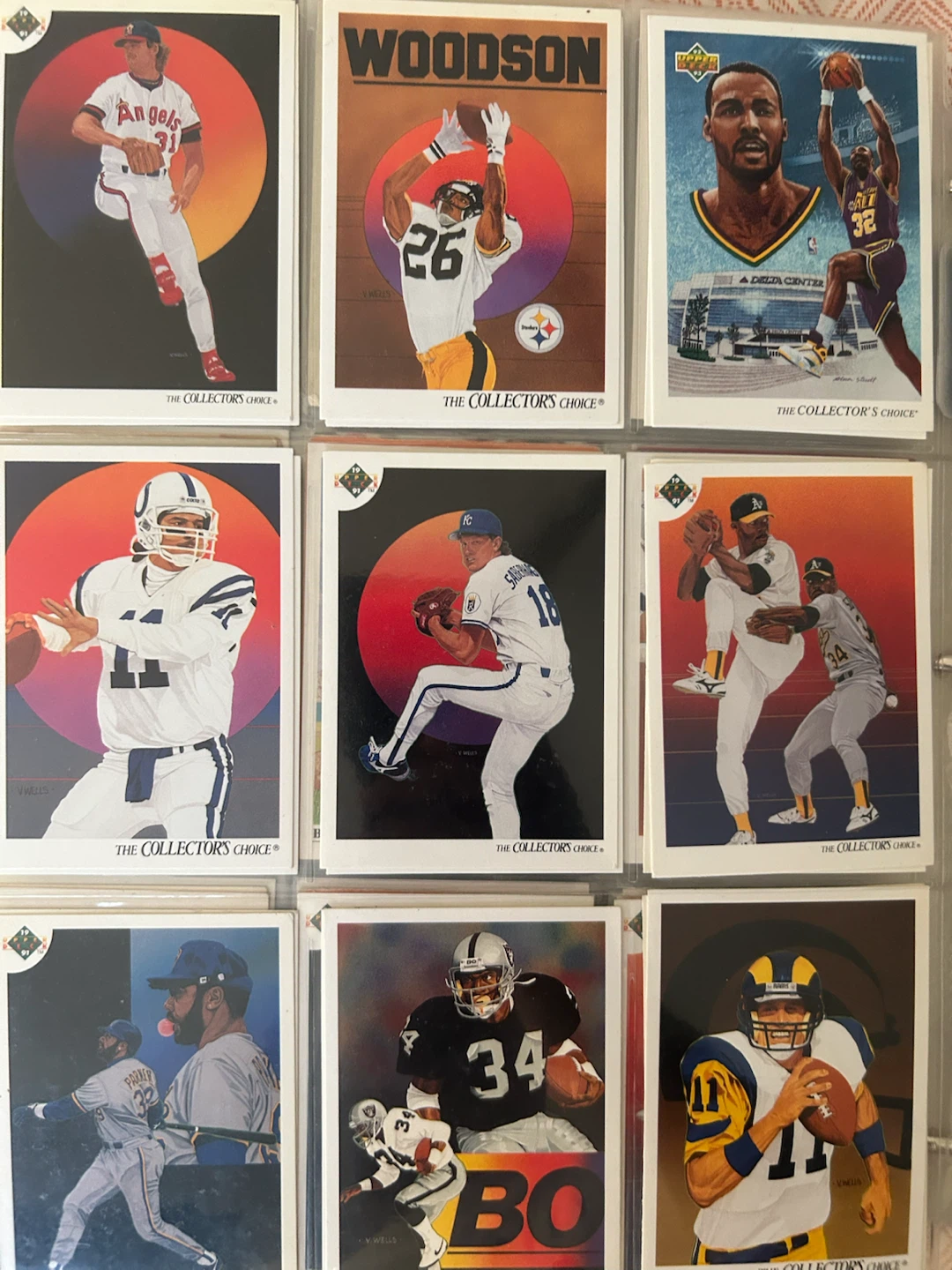 Collection of Sports Trading Cards