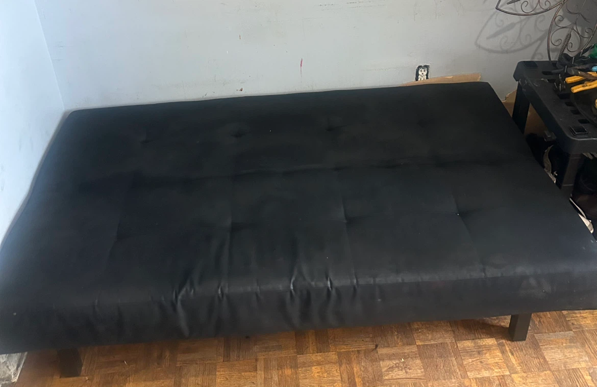 Black Futon Sofa Bed - photo 2