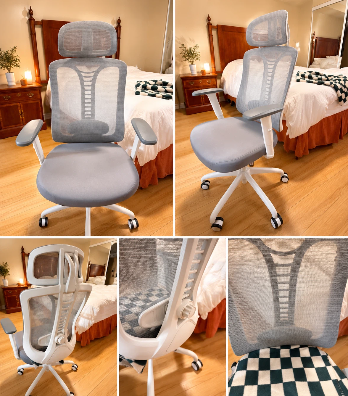 Ergonomic White Office Chair