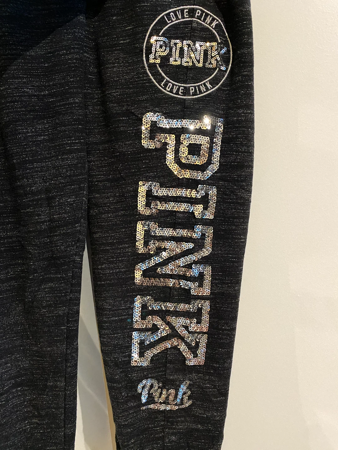 2016 Victoria's Secret PINK Sequin Skinny Joggers - photo 3