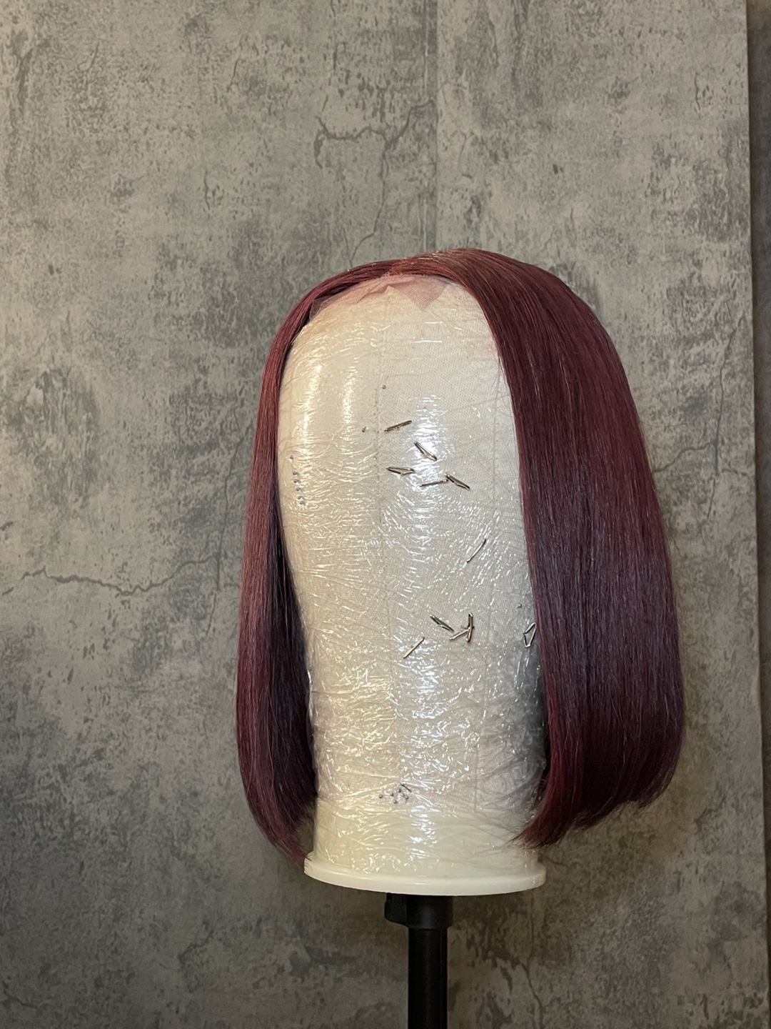 Burgundy Bob Wig