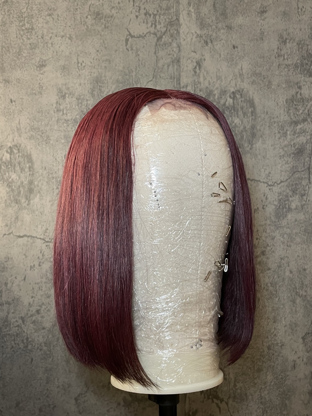 Burgundy Bob Wig - photo 2