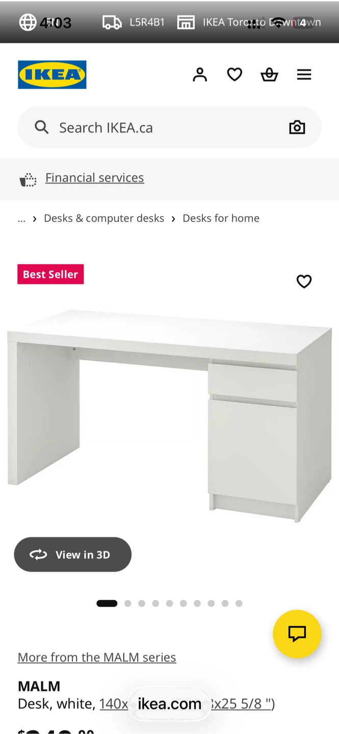 IKEA MALM Desk - White - photo 4