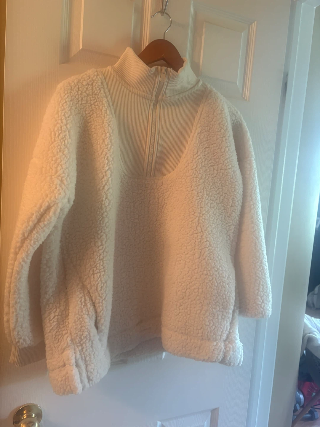 Aerie Sherpa 1/4 Zip Pullover