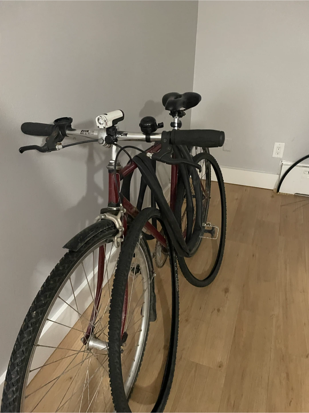 Used Maroon Hybrid Bike with Zoom Handlebars - photo 4