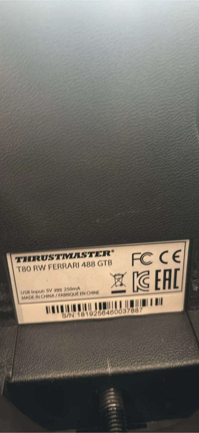 Thrustmaster T80 RW Ferrari 488 GTB Racing Wheel - photo 3