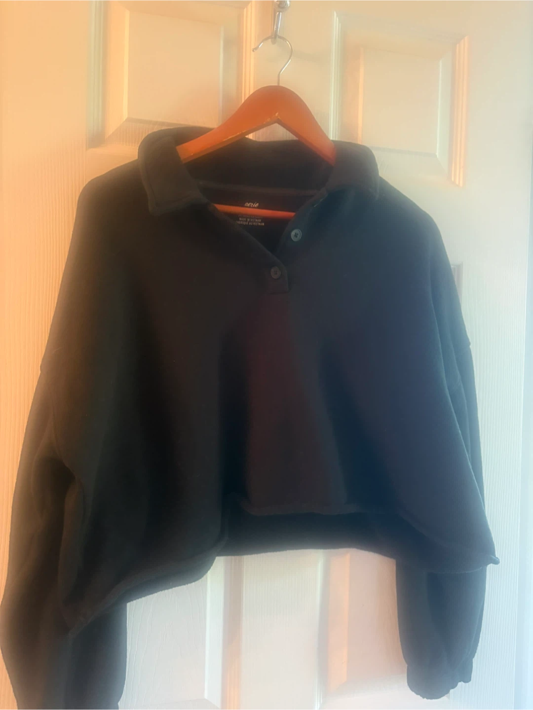 Aerie Cropped Pullover Sweatshirt