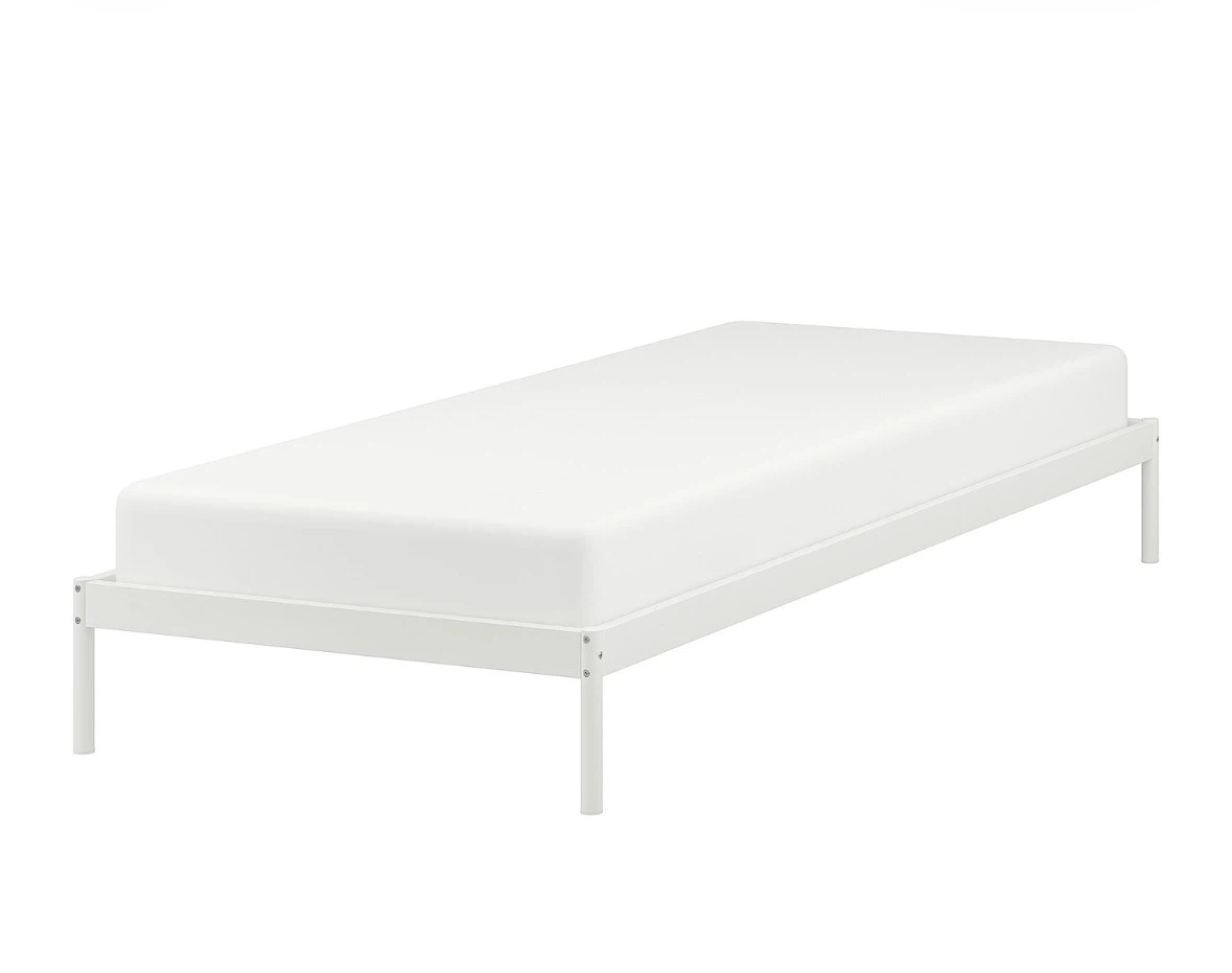 White Single Twin Bed Frame