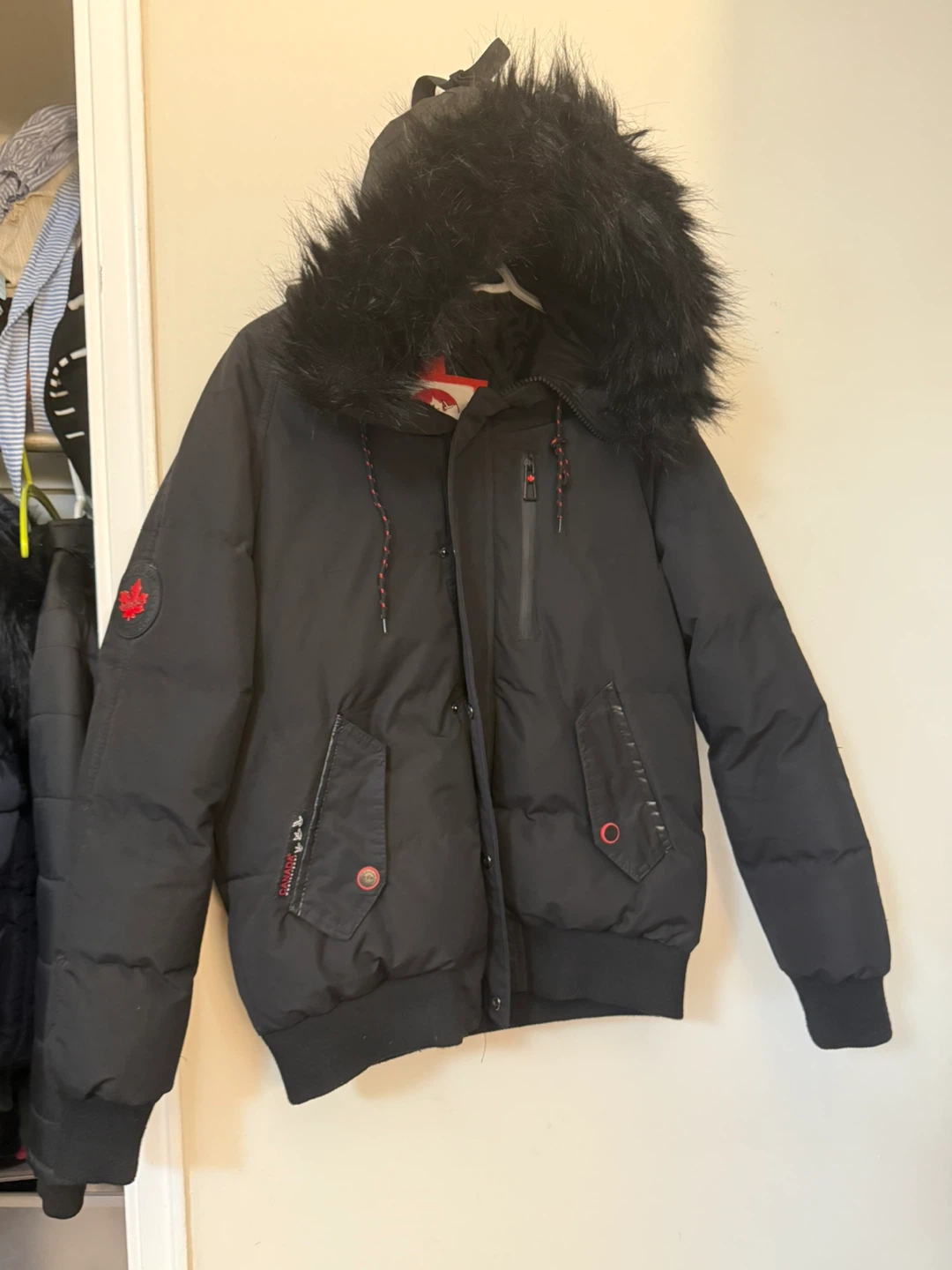 Canada Weathergear Puffer Jacket with Fur Hood