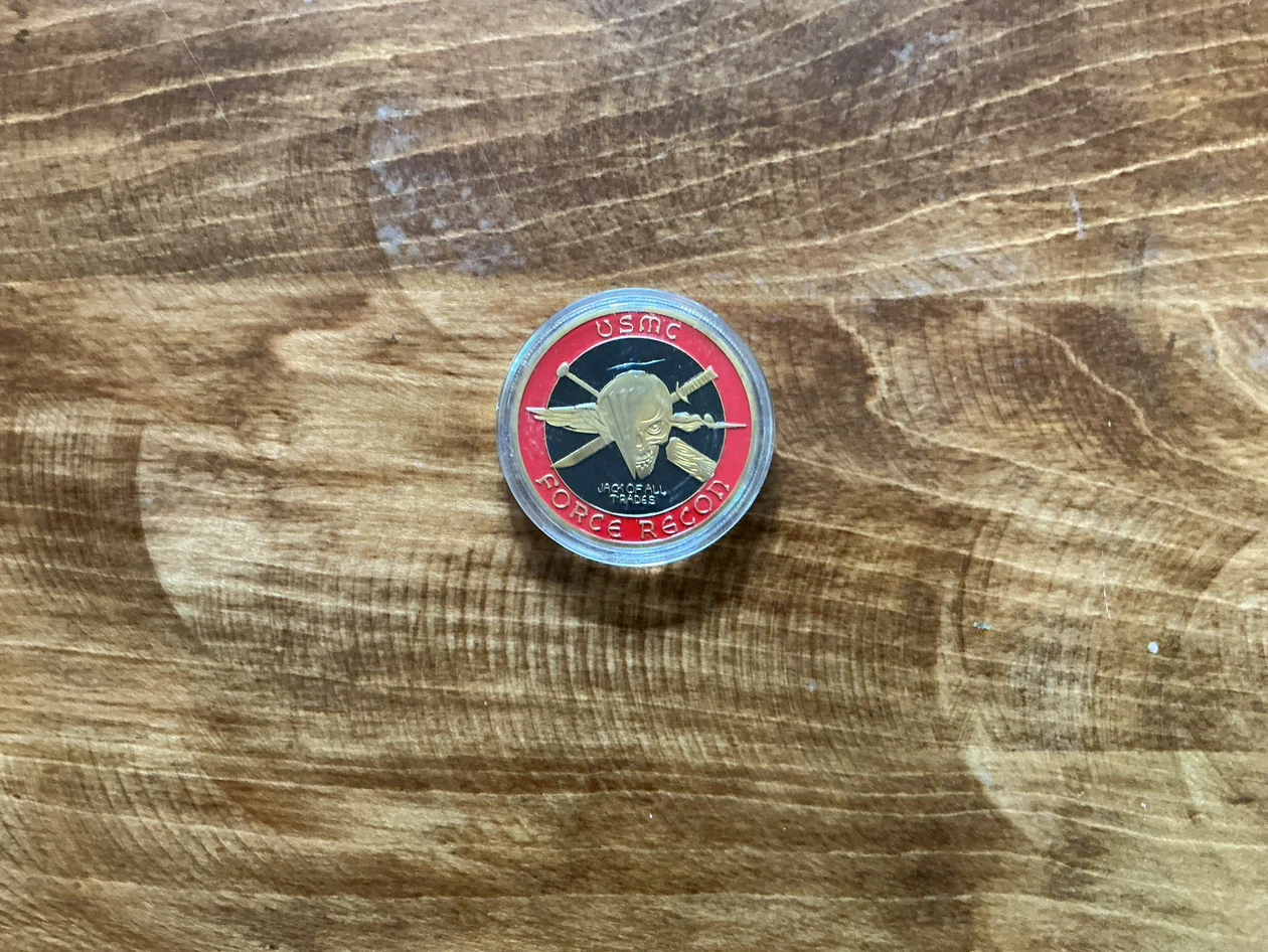 USMC Force Recon Jack Of All Trades Challenge Coin - photo 3