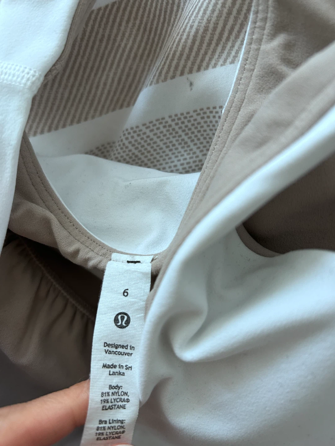 lululemon Align Tank Top white color size 6 - photo 2