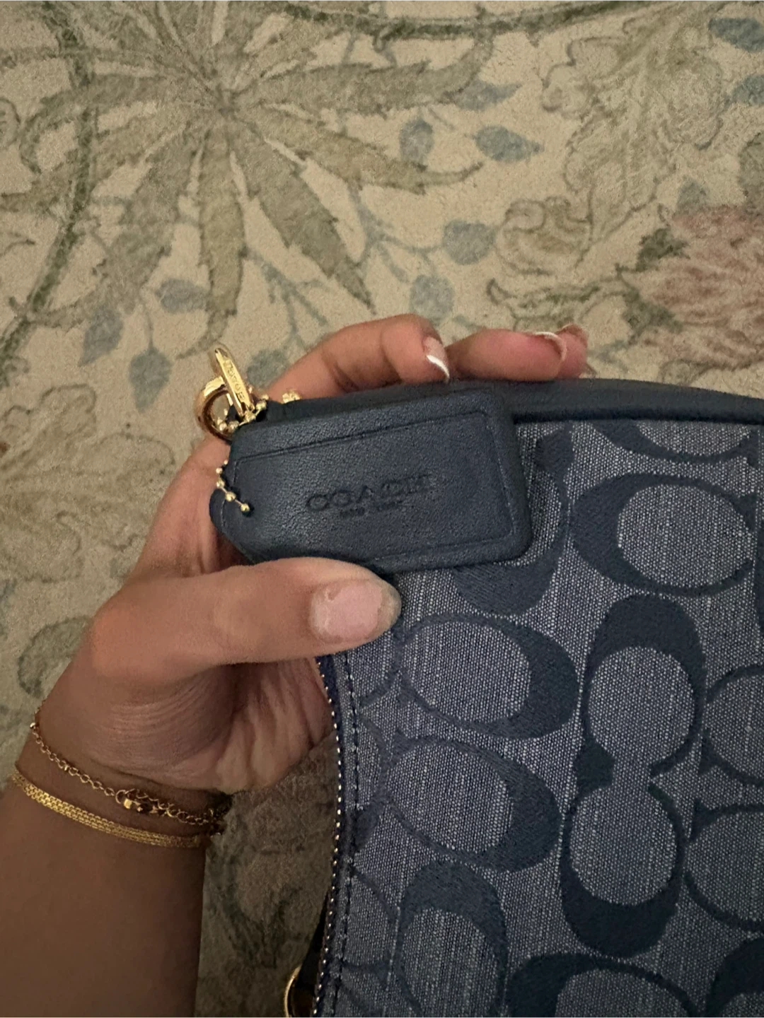 Coach Denim Monogram Shoulder Bag - photo 3