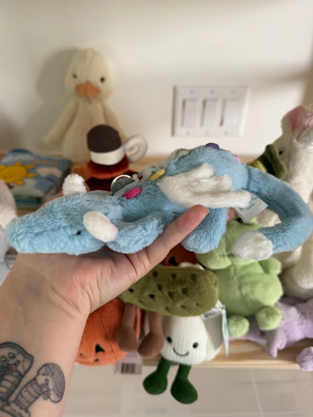 Jellycat bag charm sky dragon