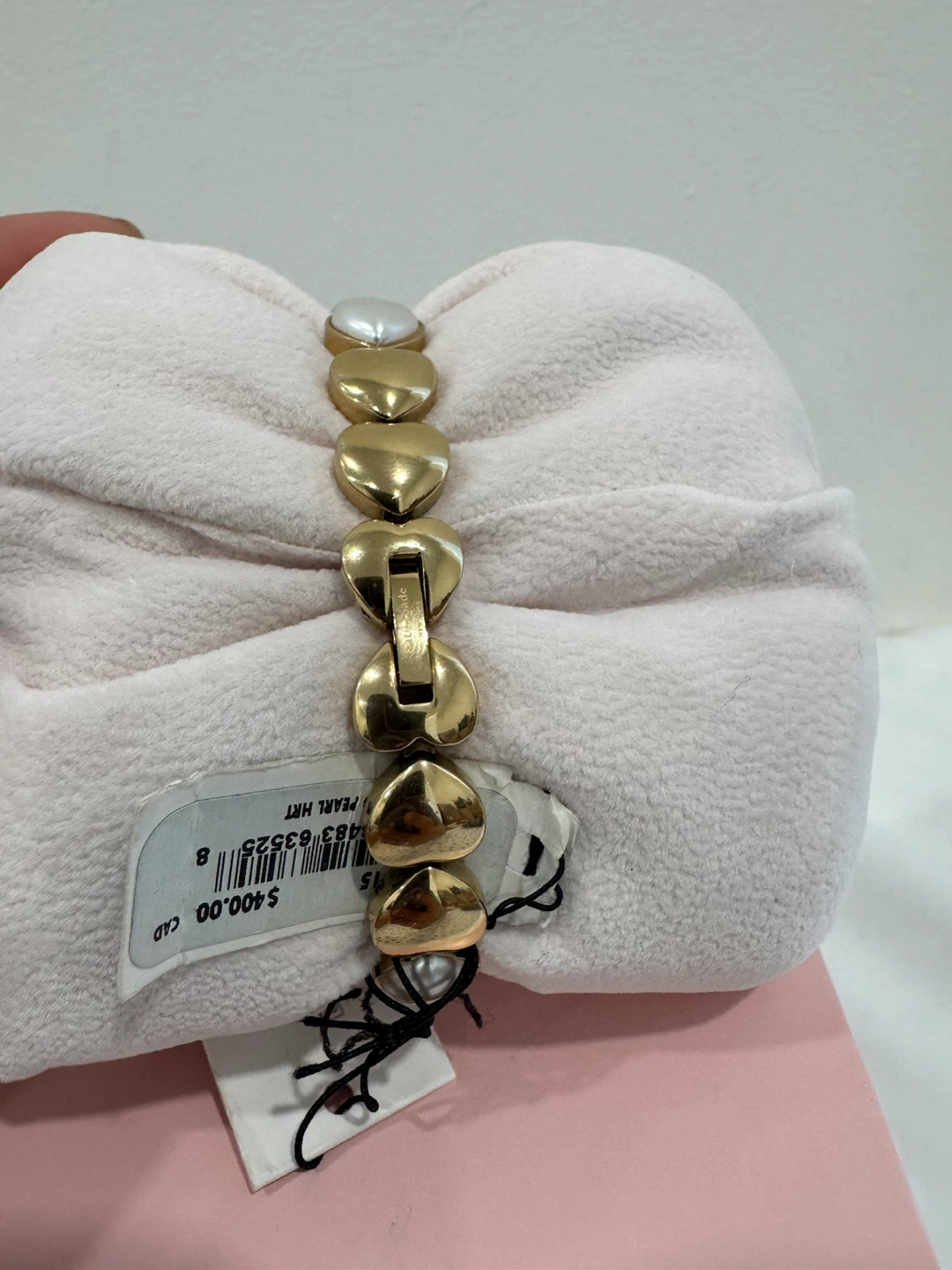 Kate Spade Women's Watch - Gold Tone Heart Pearl Bracelet - photo 4