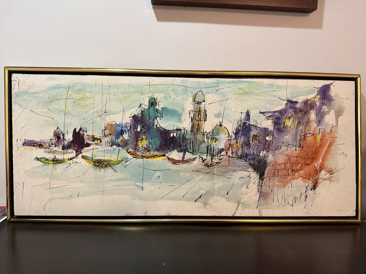 Framed Watercolour Painting