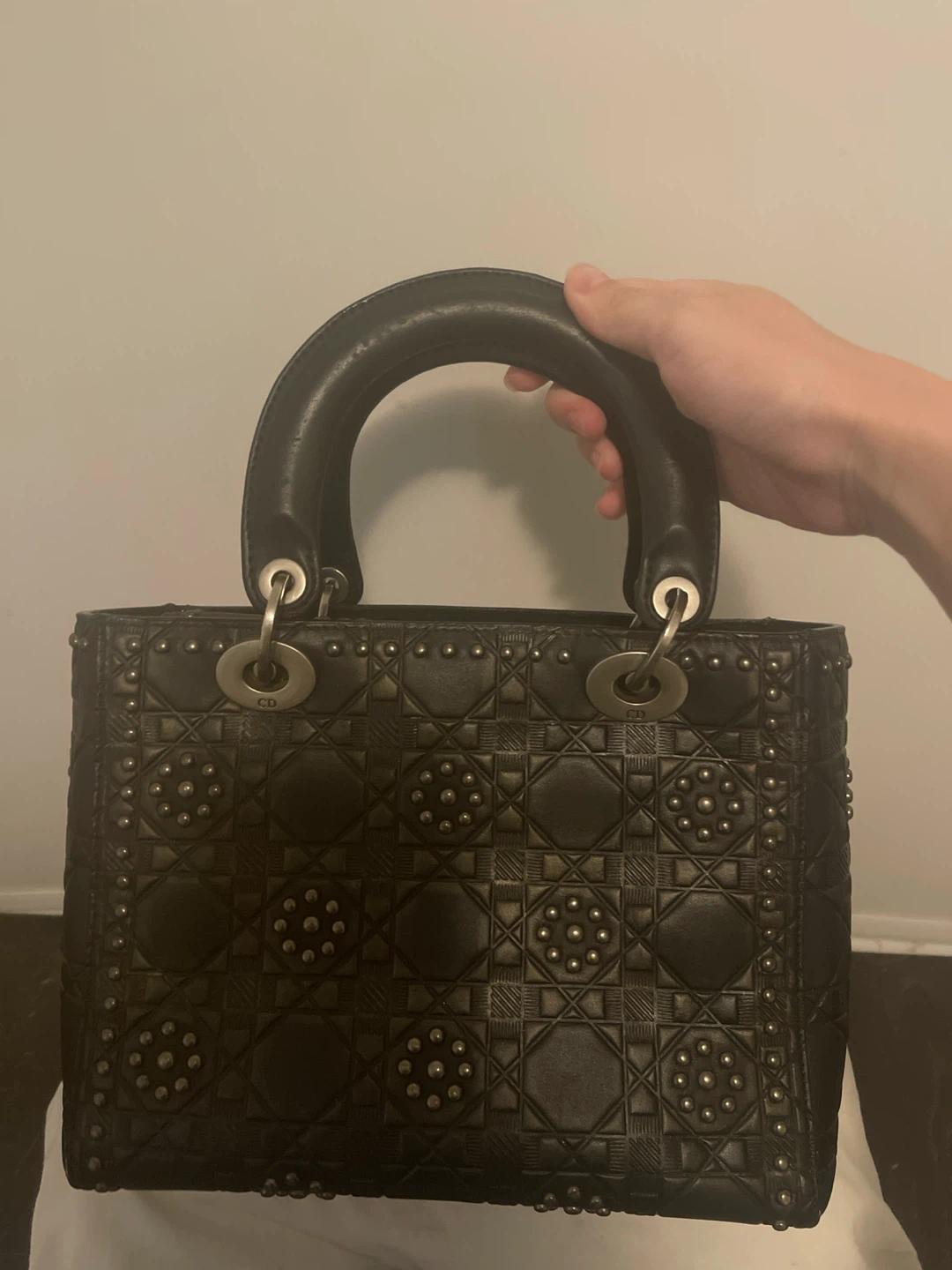 Rare 2017 Dior Studded Flower Lady Dior - photo 4