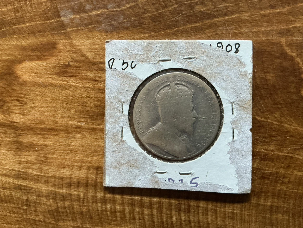 1908 Canada 50 Cents Coin !