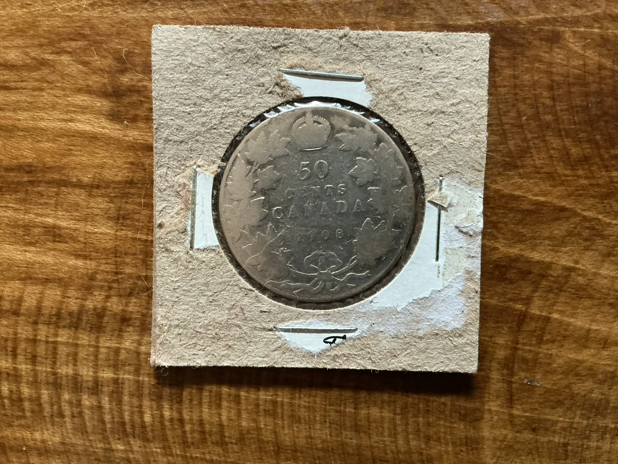 1908 Canada 50 Cents Coin ! - photo 2