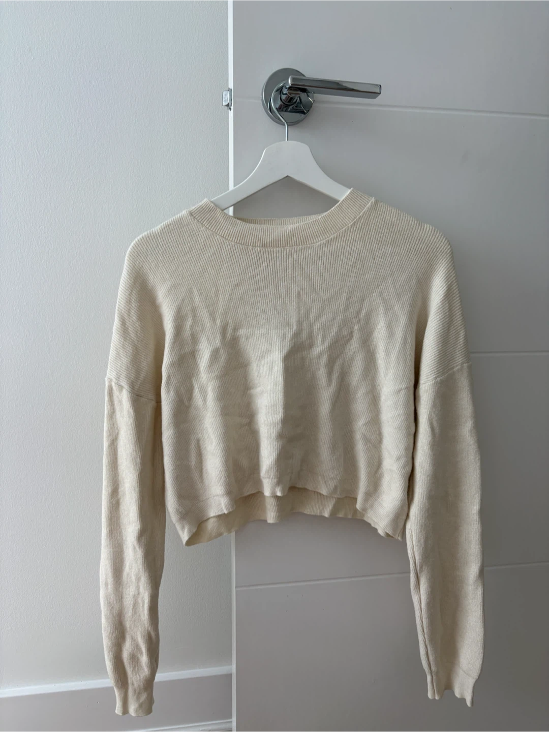 S- Korean Cream knit sweater