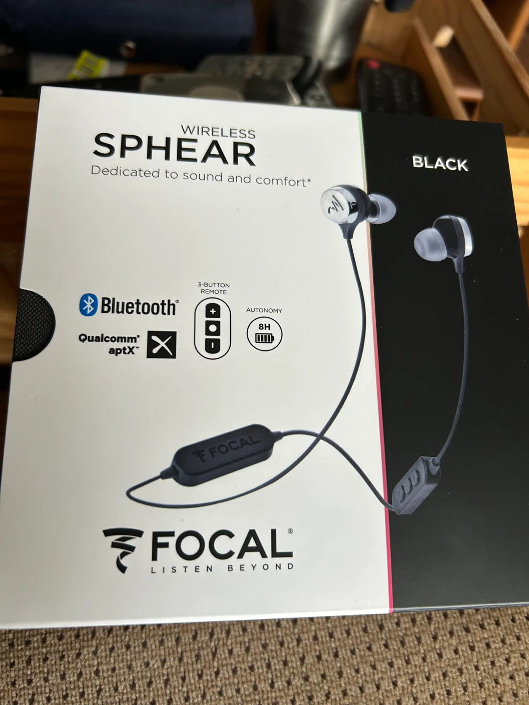 Focal SPHEAR Wireless Bluetooth Earphones - Black