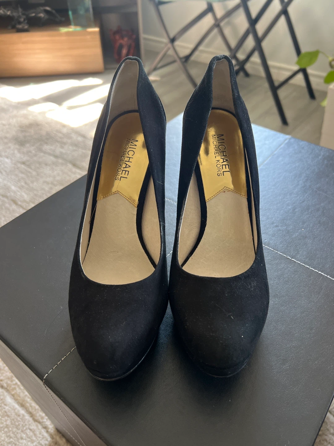 Michael Kors Black Suede Heels